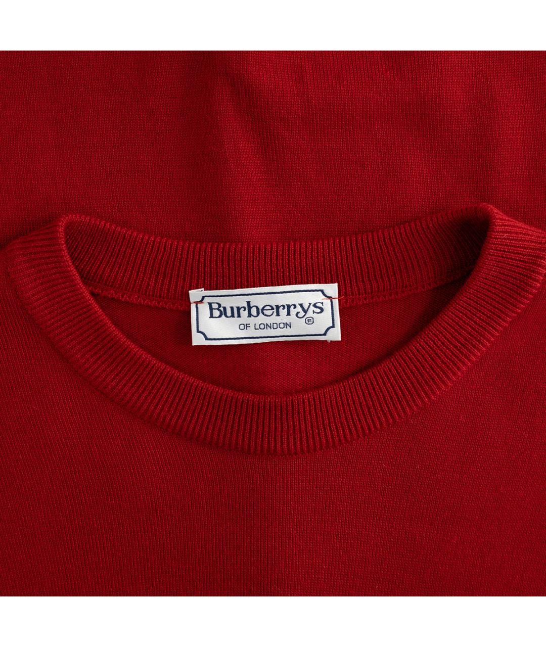 BURBERRY Красный шерстяной джемпер / свитер, фото 3