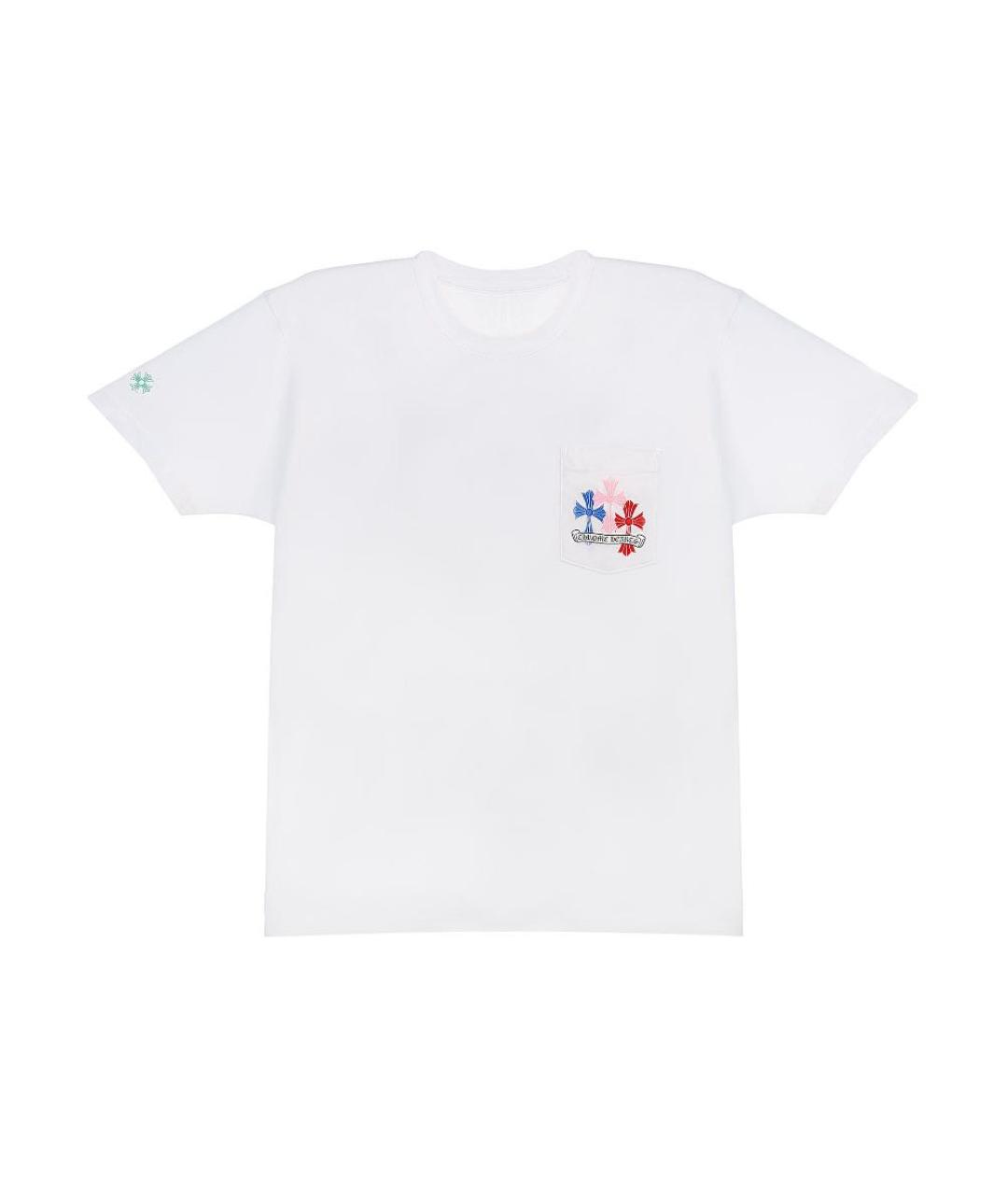 CHROME HEARTS Белая хлопковая футболка, фото 2