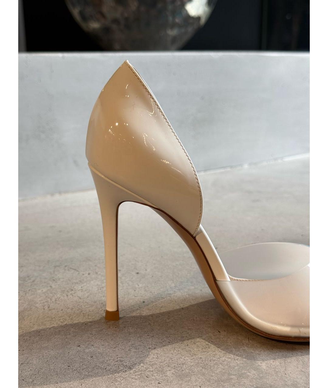 GIANVITO ROSSI Белые кожаные босоножки, фото 2