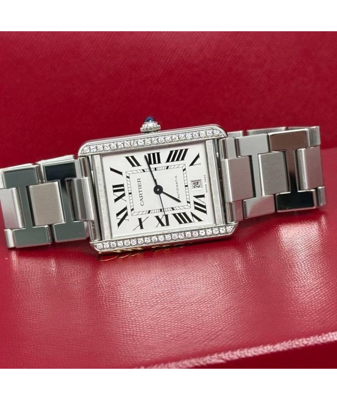 CARTIER Белые часы, фото 3