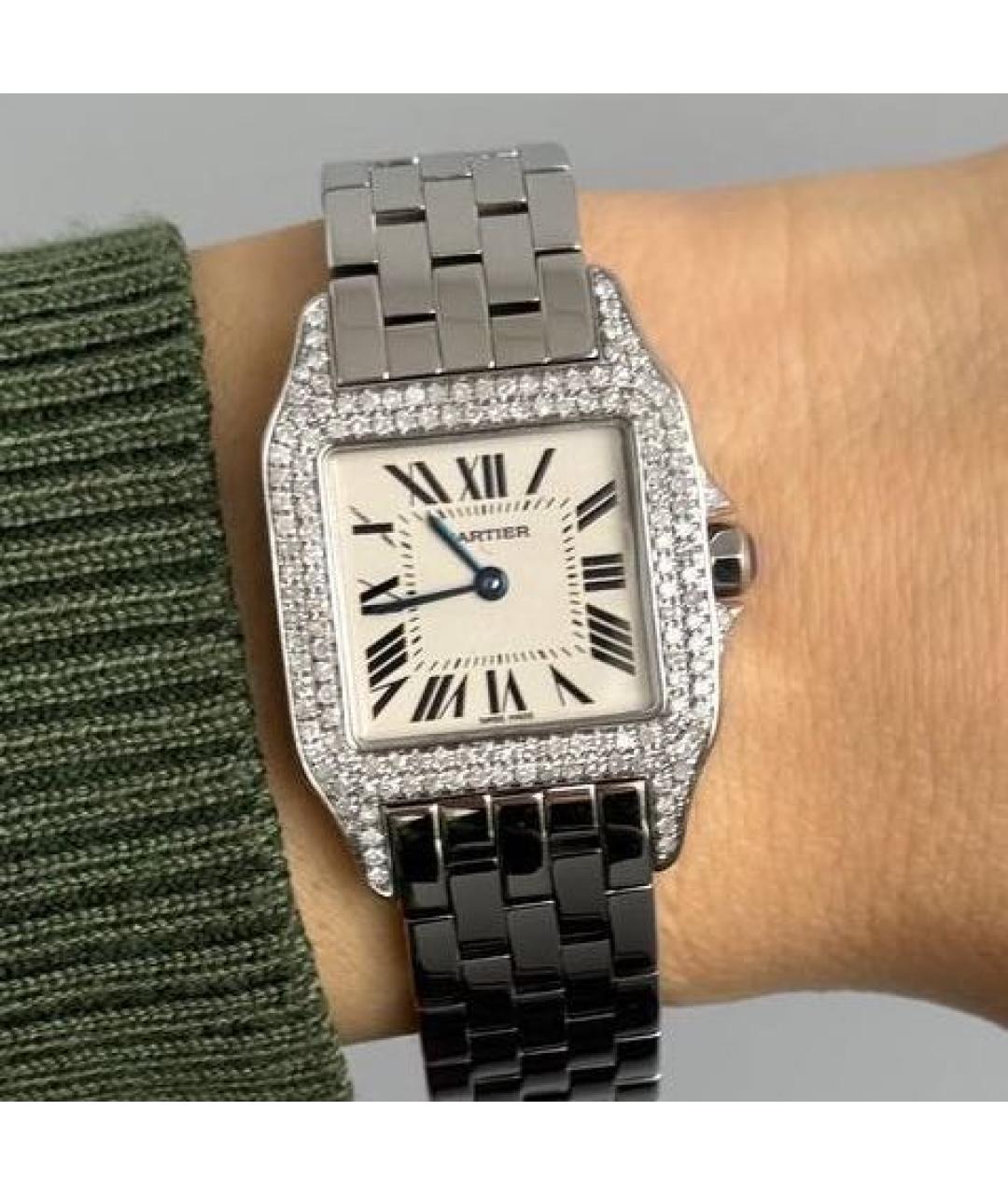 CARTIER Белые часы, фото 8