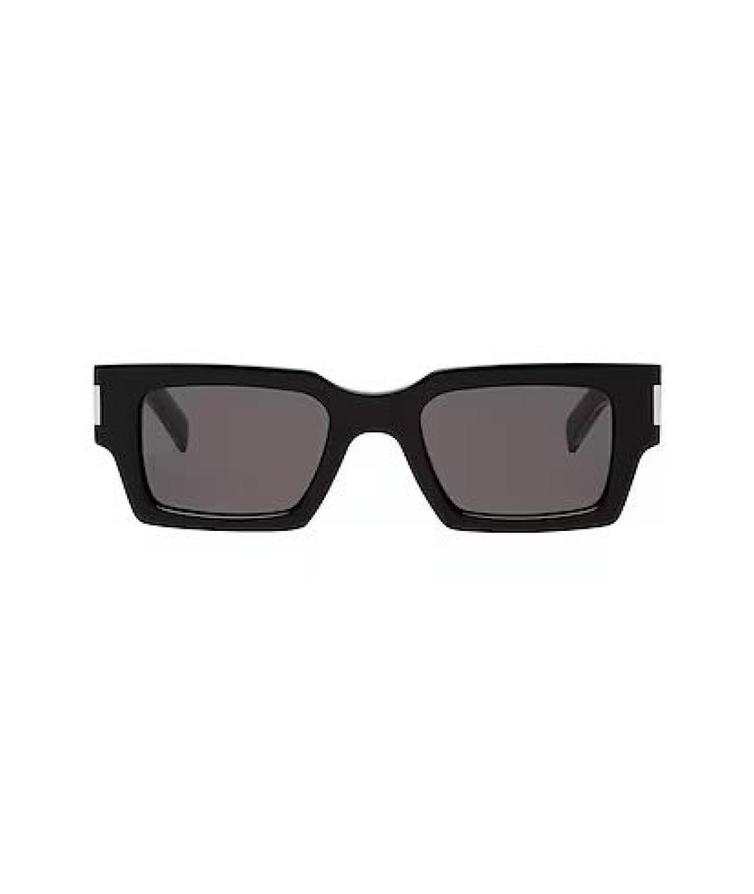 SAINT LAURENT Черные пластиковые солнцезащитные очки, фото 1