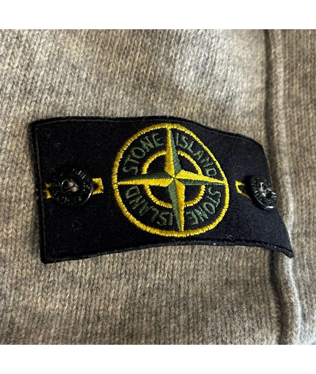 STONE ISLAND Серый шерстяной джемпер / свитер, фото 4