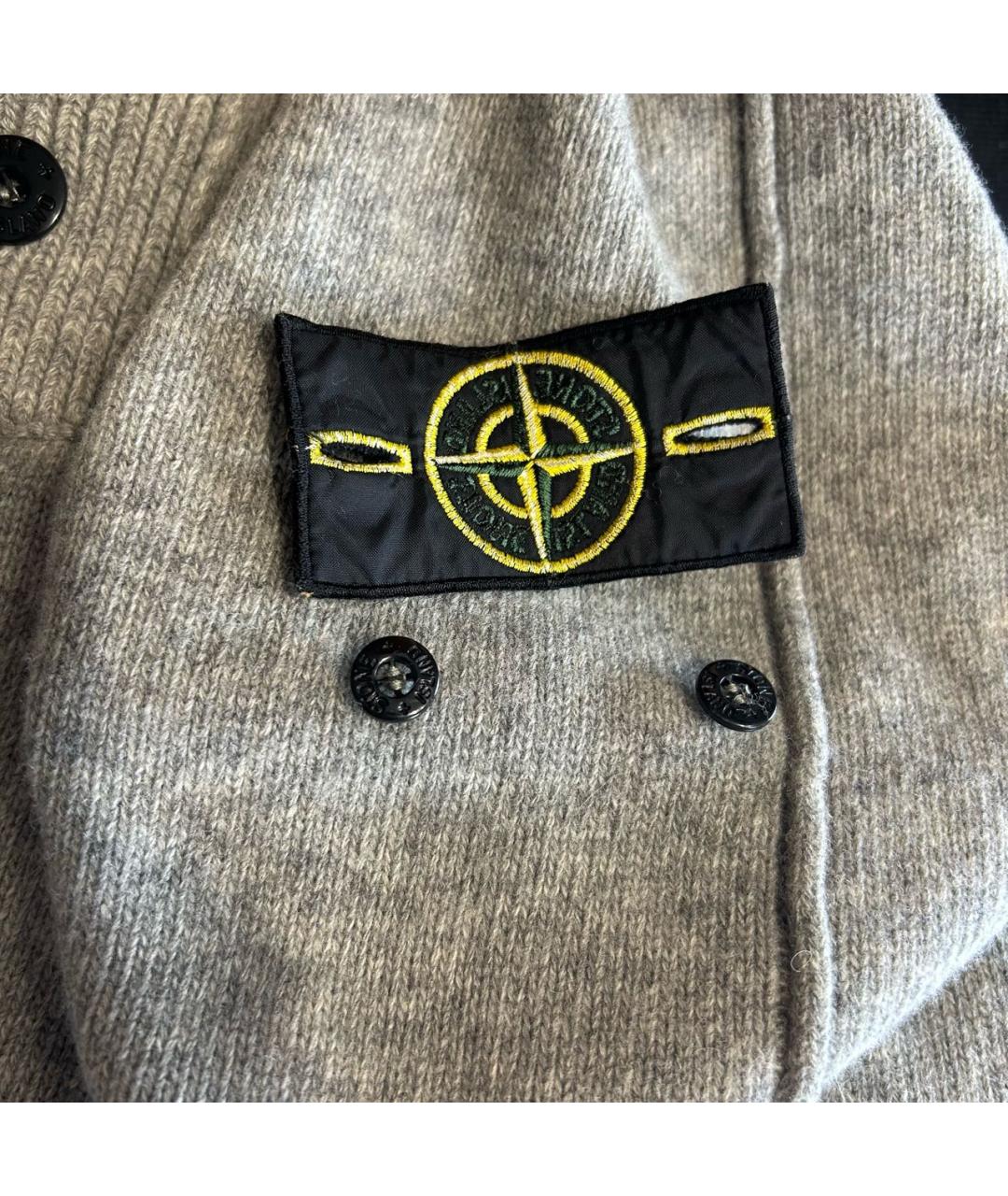 STONE ISLAND Серый шерстяной джемпер / свитер, фото 5