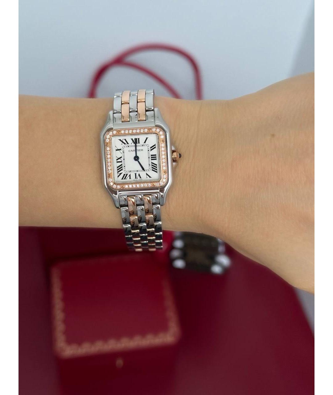 CARTIER Белые часы, фото 6