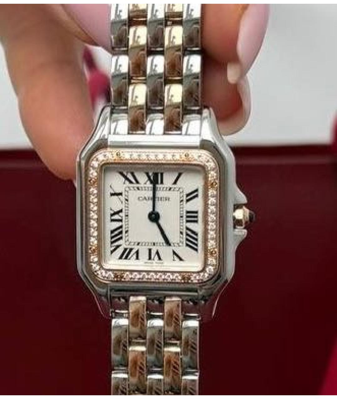 CARTIER Белые часы, фото 2