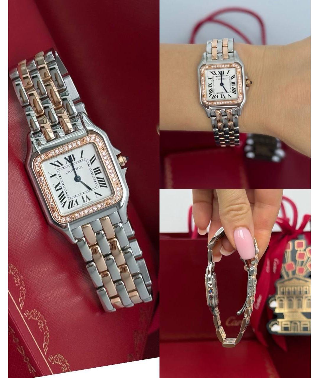 CARTIER Белые часы, фото 4