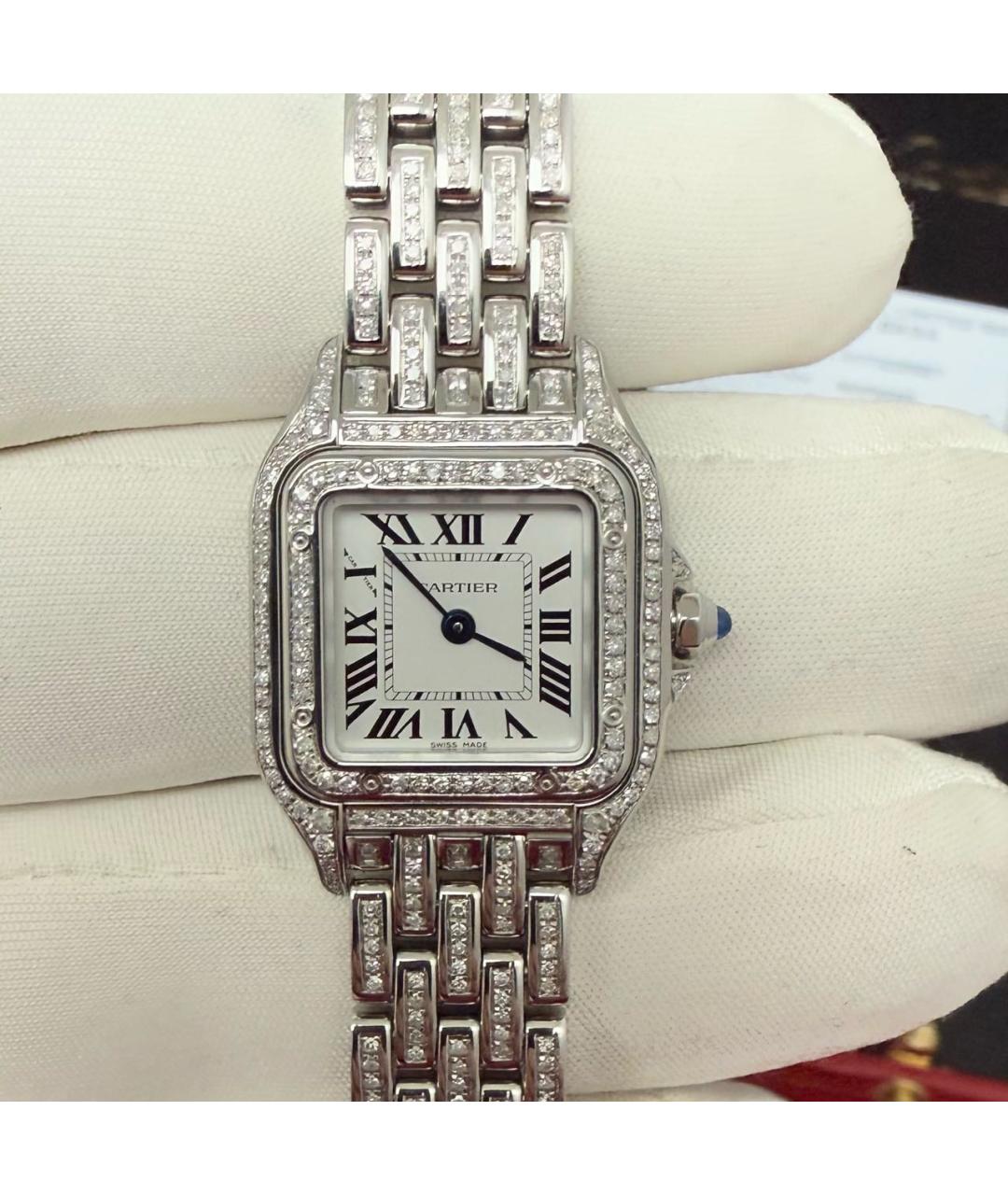 CARTIER Белые часы, фото 9