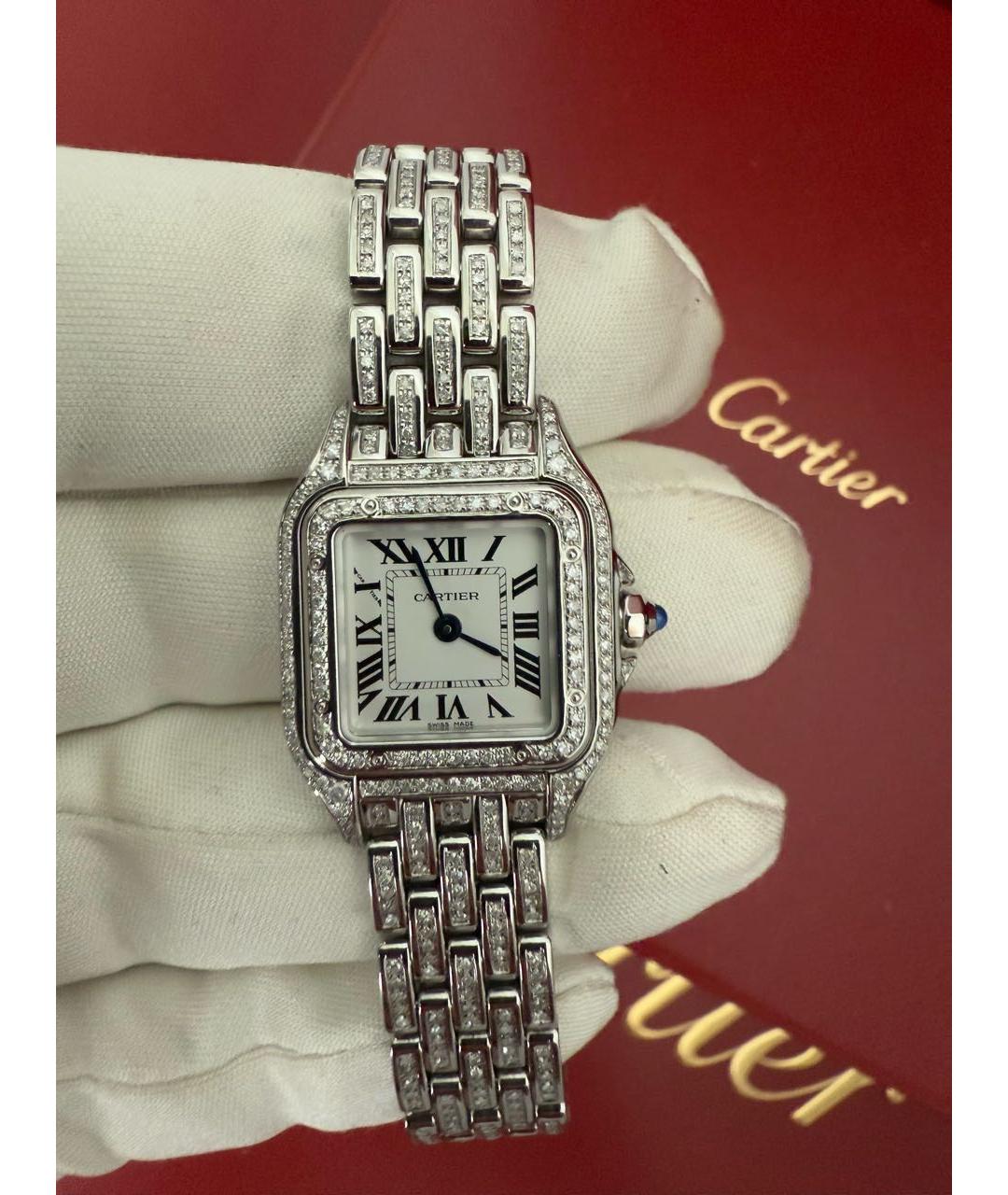 CARTIER Белые часы, фото 6