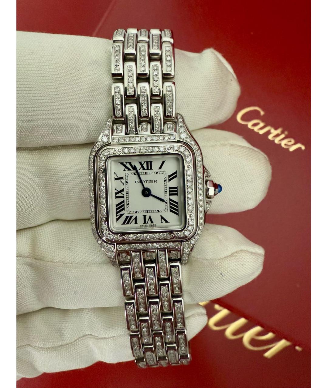 CARTIER Белые часы, фото 7