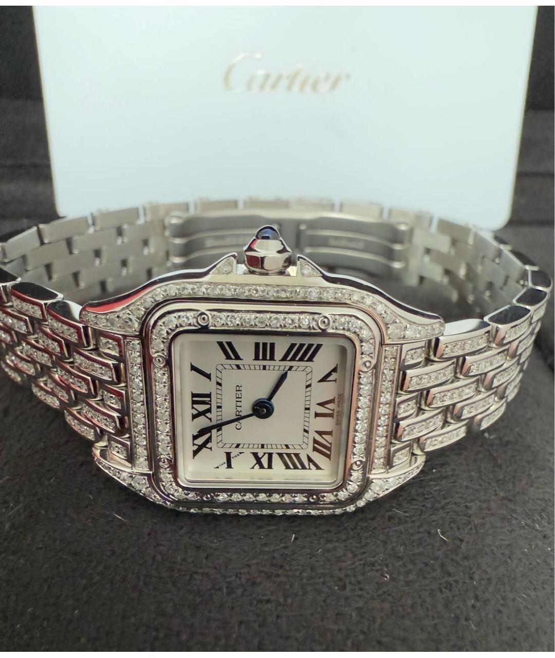 CARTIER Белые часы, фото 8