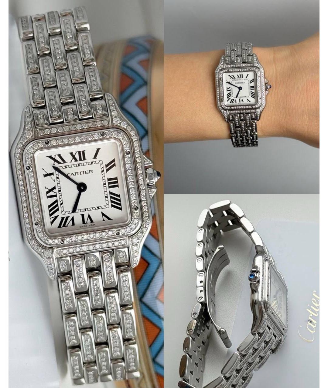 CARTIER Белые часы, фото 6