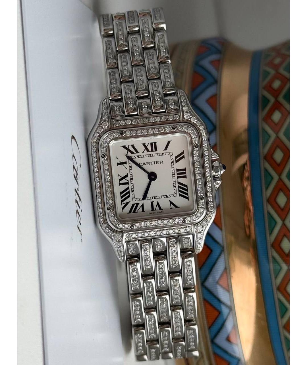 CARTIER Белые часы, фото 4