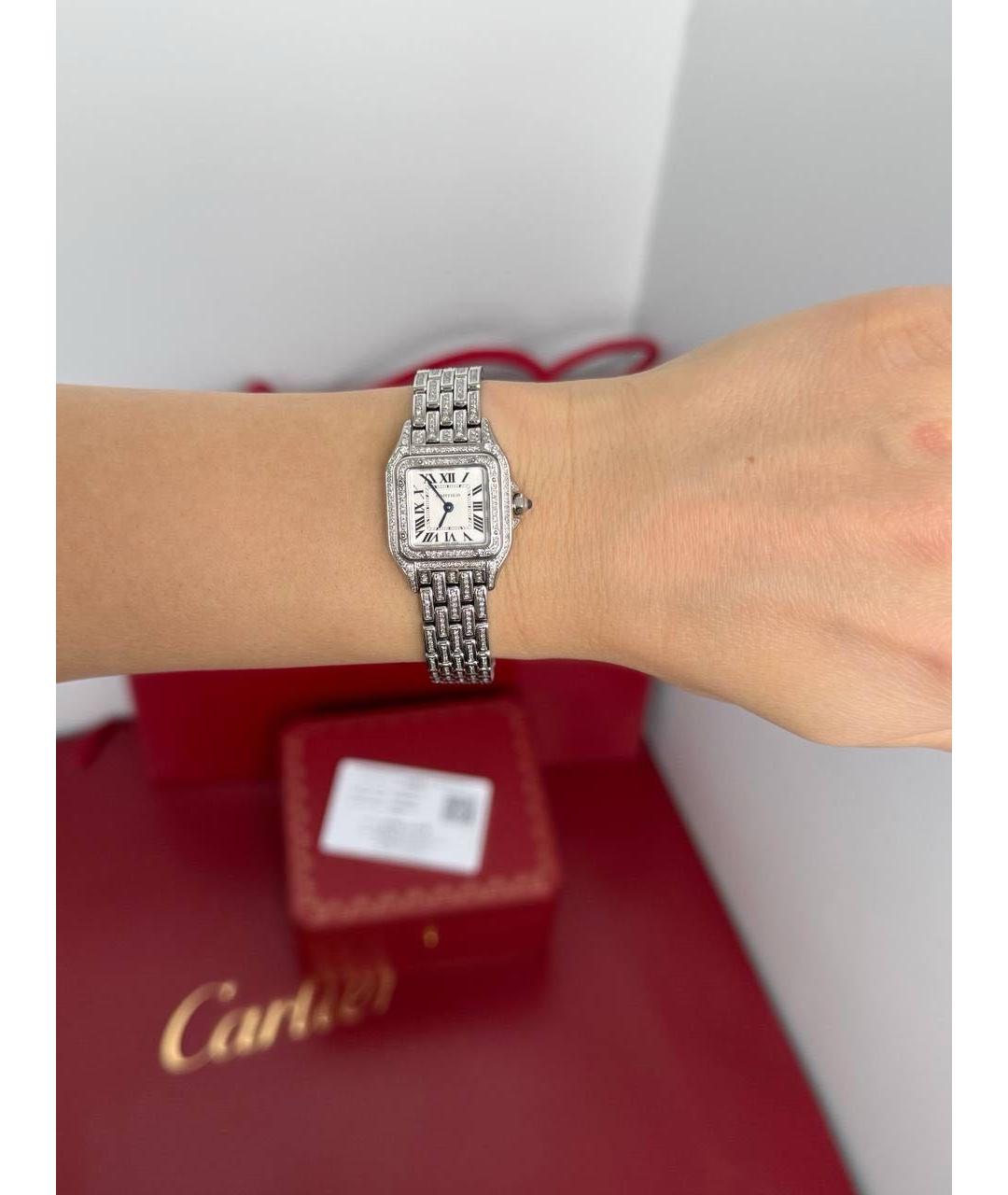 CARTIER Белые часы, фото 5