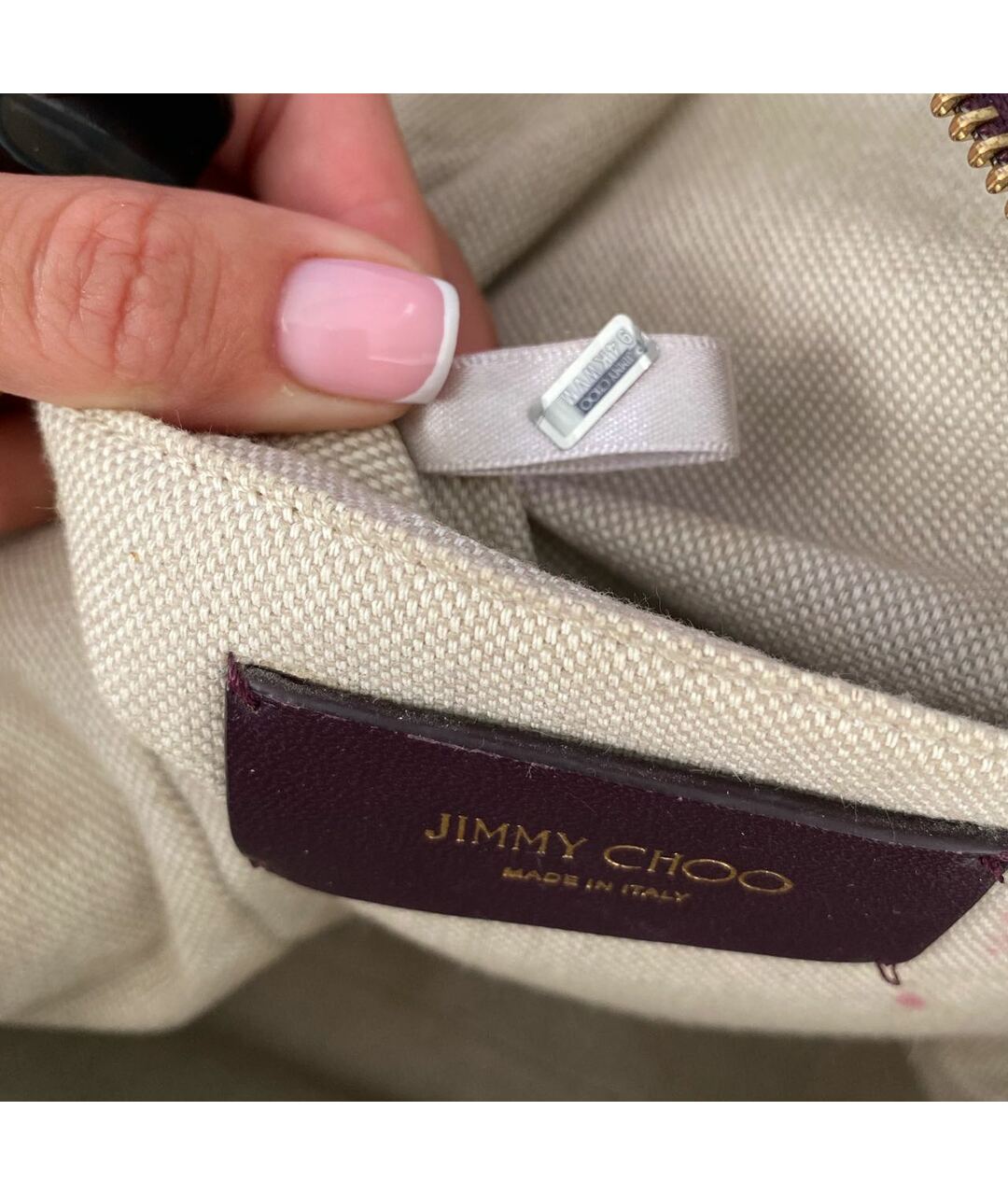 JIMMY CHOO Фиолетовый кожаный рюкзак, фото 5