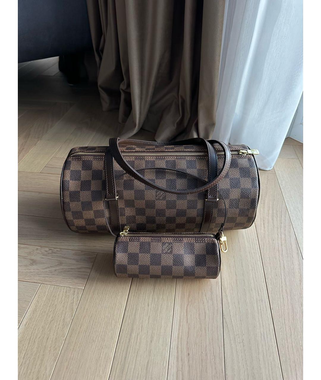 LOUIS VUITTON Коричневая сумка с короткими ручками, фото 8