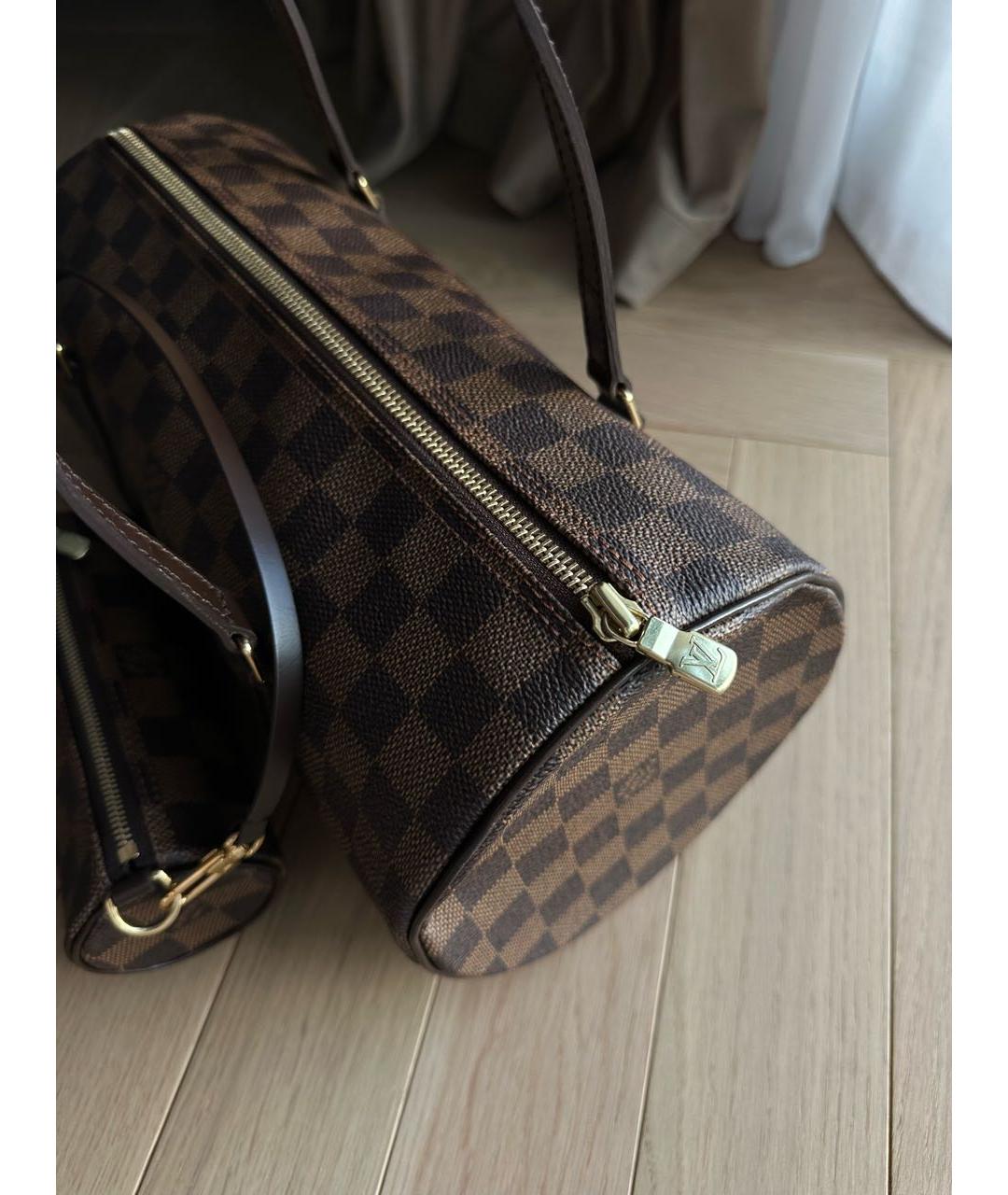 LOUIS VUITTON Коричневая сумка с короткими ручками, фото 5