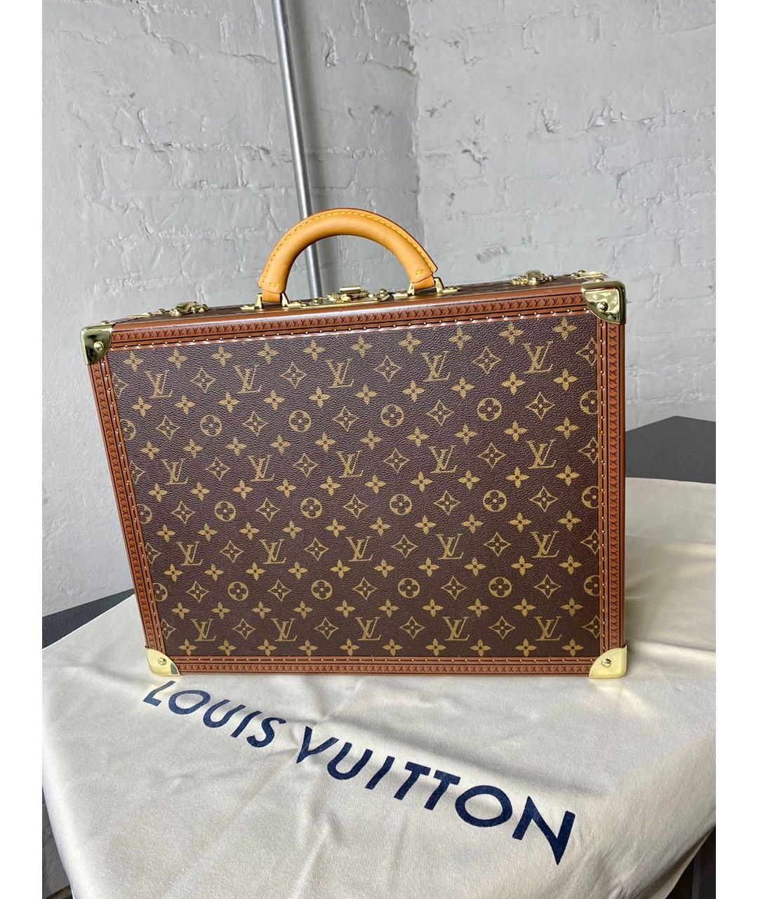 LOUIS VUITTON Коричневый чемодан, фото 2