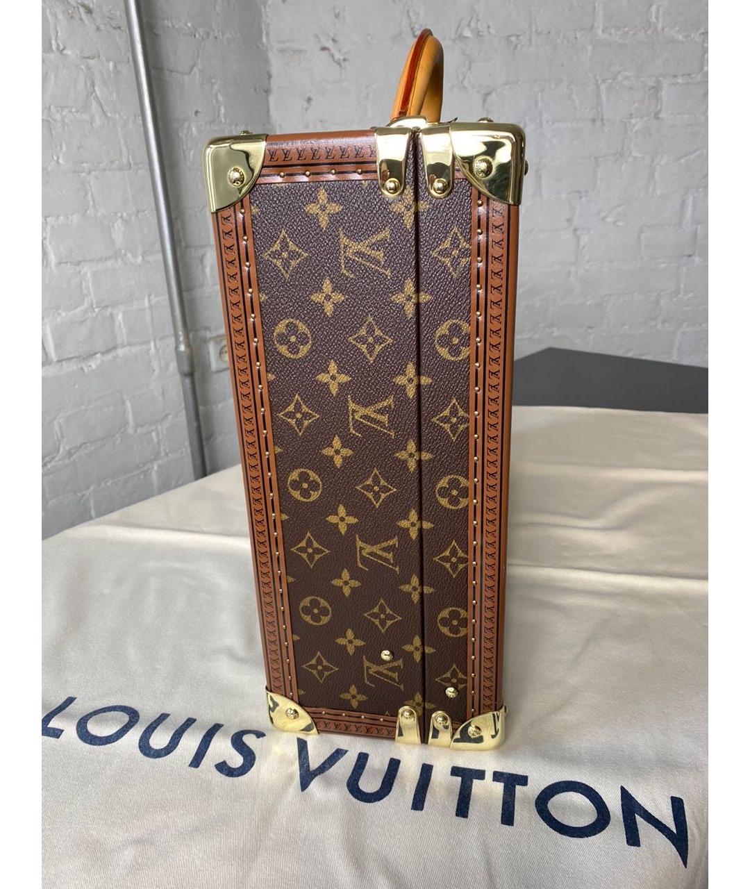 LOUIS VUITTON Коричневый чемодан, фото 3