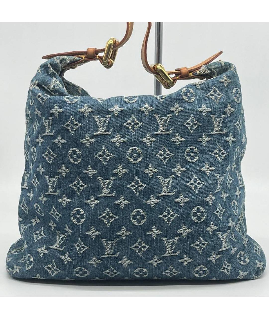 LOUIS VUITTON Синяя деним сумка тоут, фото 2