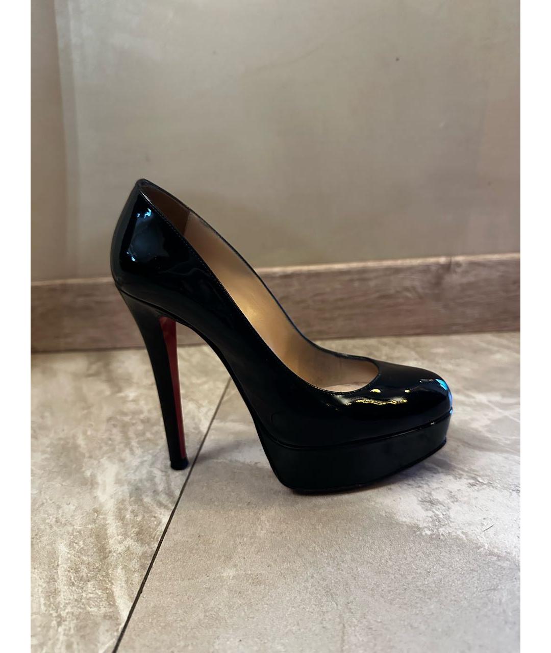 CHRISTIAN LOUBOUTIN Черные туфли из лакированной кожи, фото 9