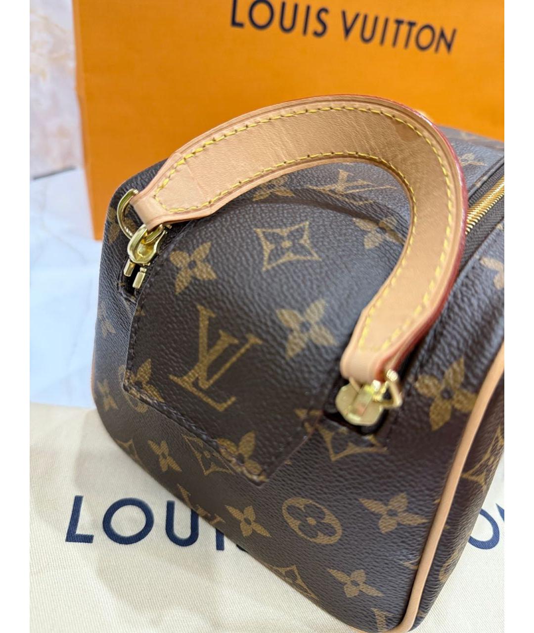 LOUIS VUITTON Коричневая косметичка, фото 3