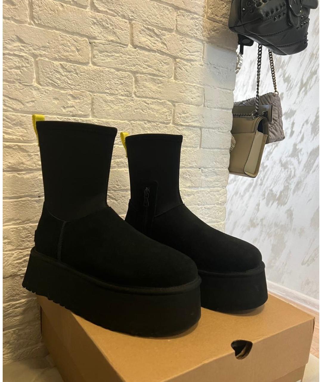 UGG AUSTRALIA Черные ботинки, фото 2