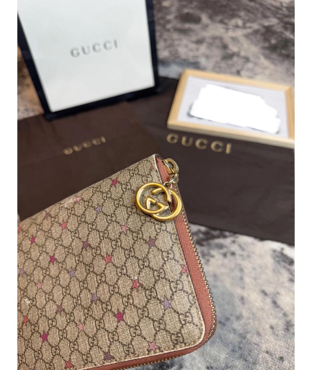 GUCCI Бежевый кошелек, фото 2