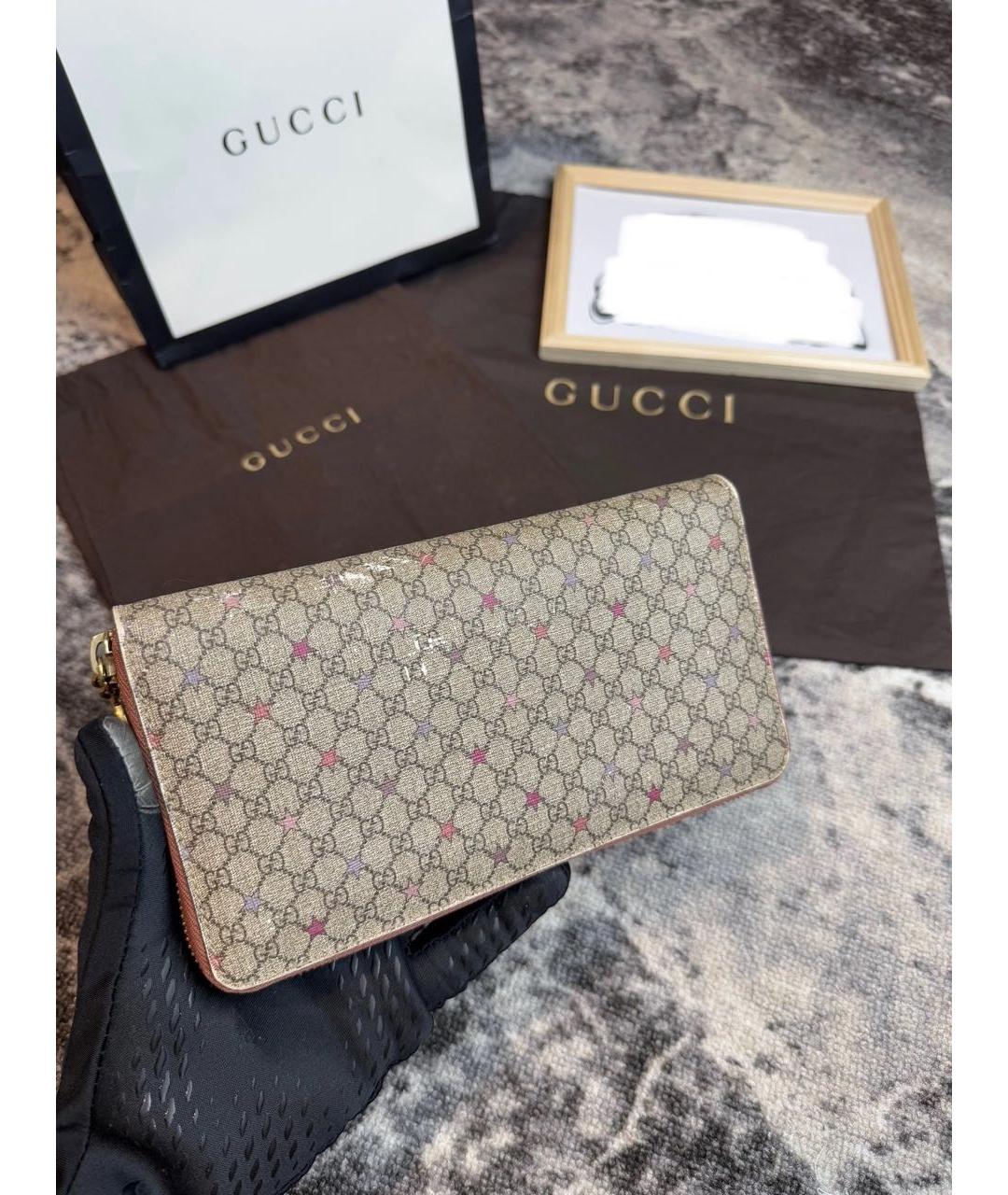 GUCCI Бежевый кошелек, фото 3