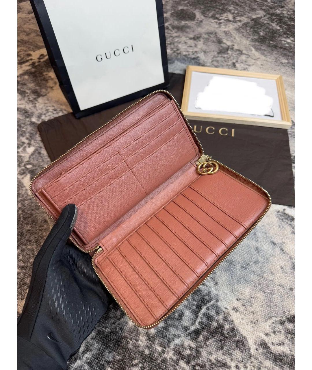 GUCCI Бежевый кошелек, фото 4