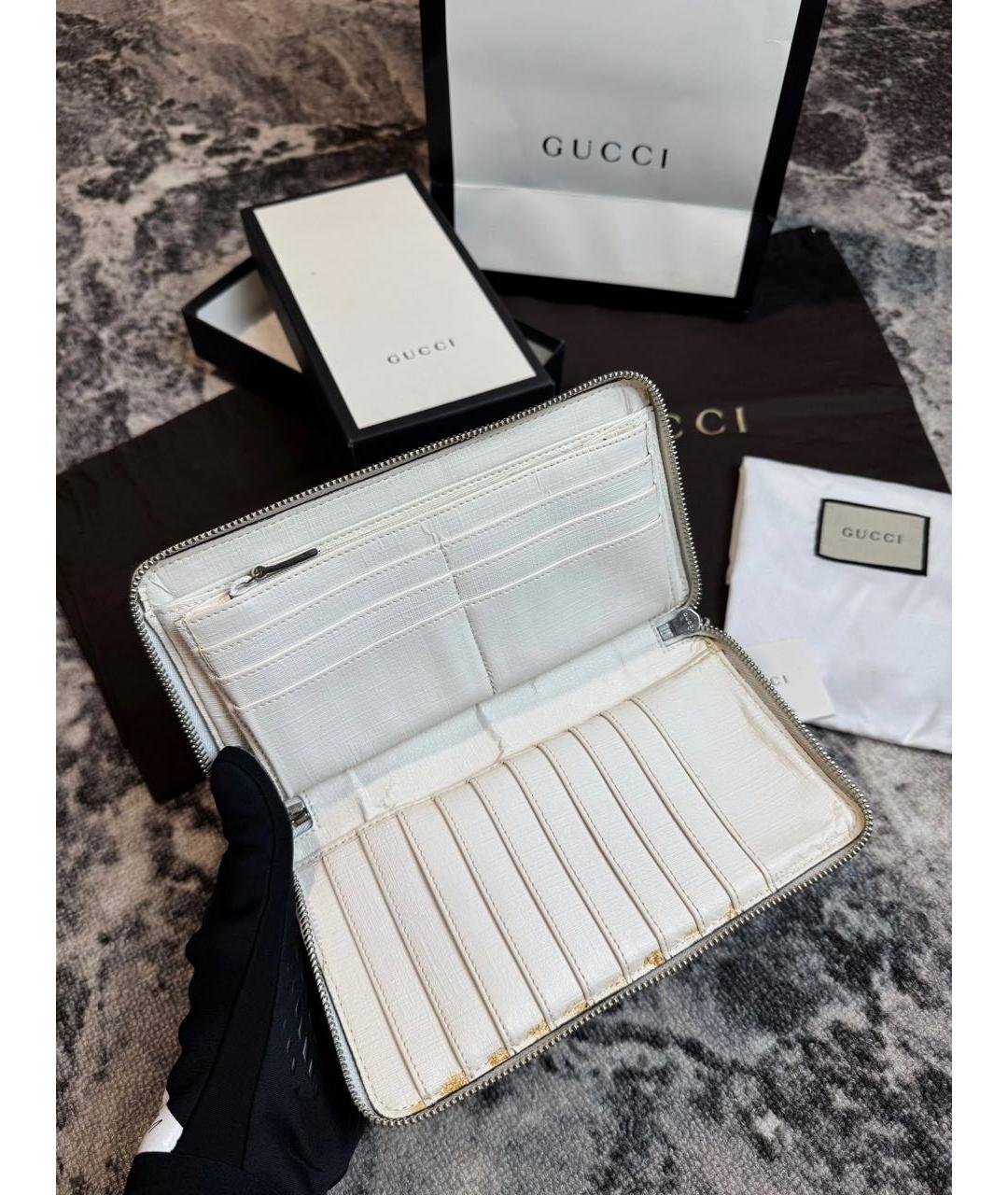 GUCCI Белый кошелек, фото 3