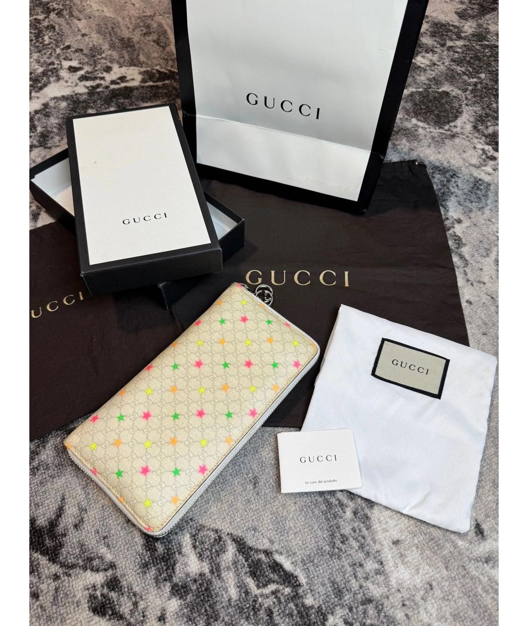 GUCCI Белый кошелек, фото 6