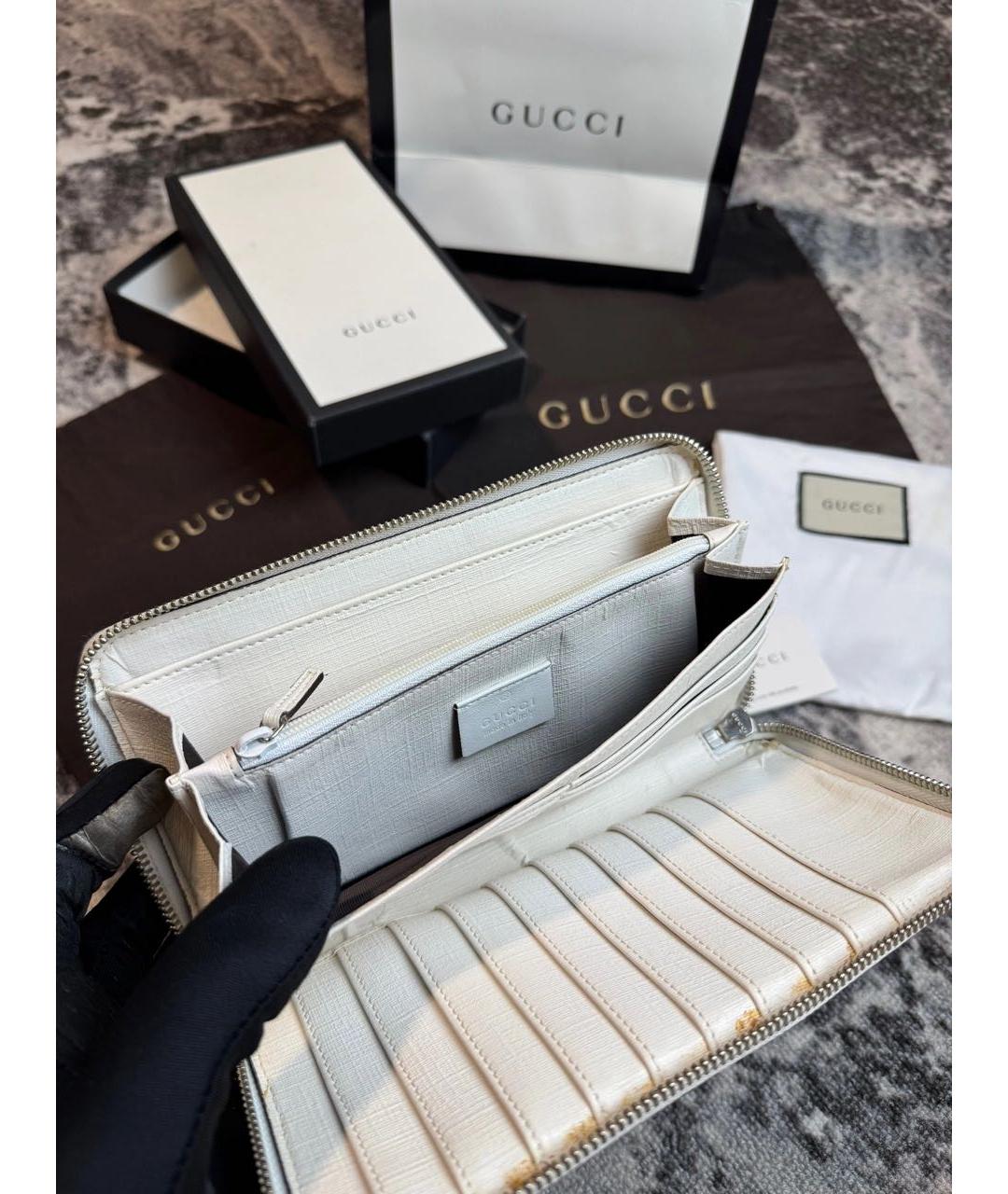 GUCCI Белый кошелек, фото 4