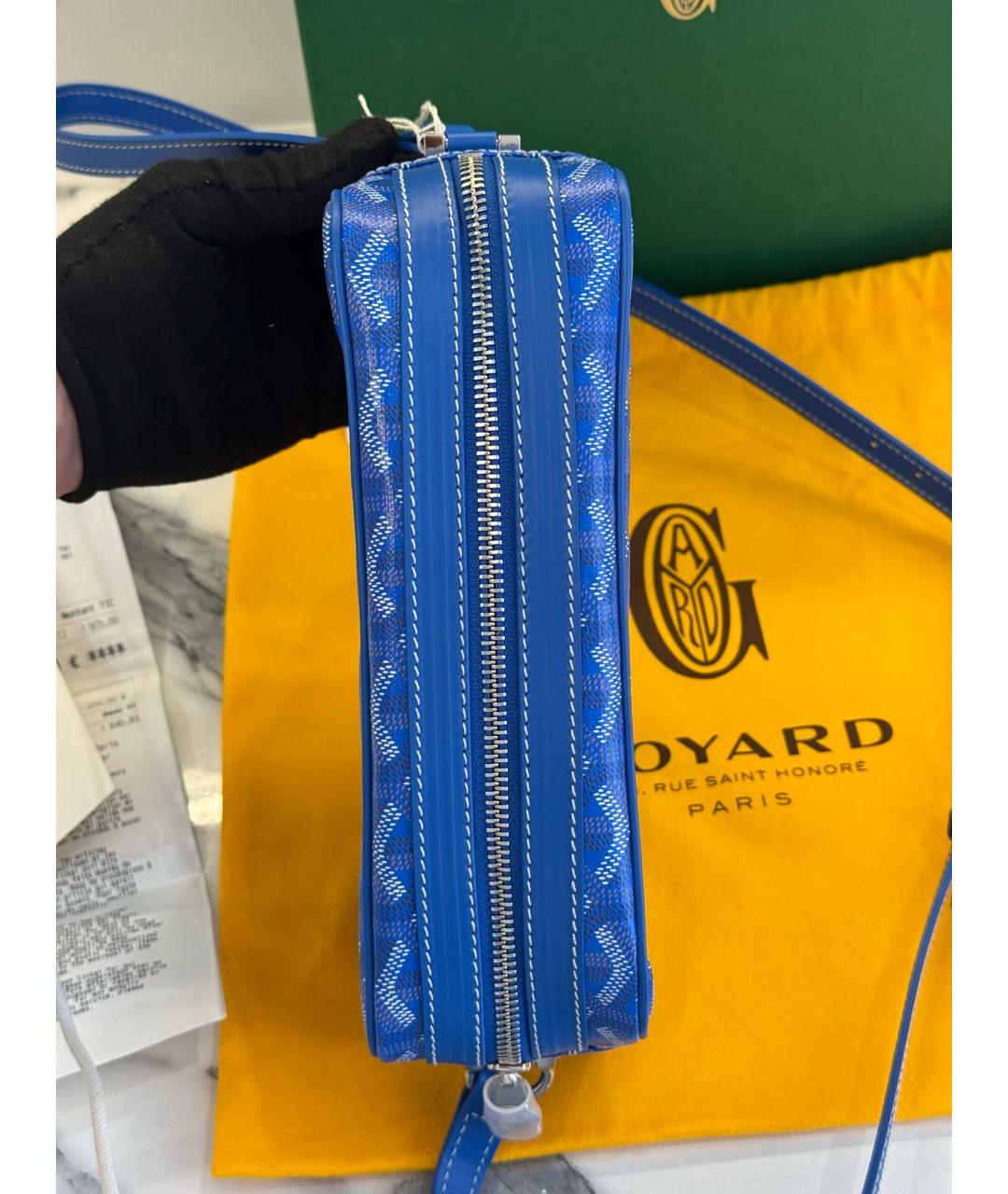 GOYARD Синяя поясная сумка, фото 4