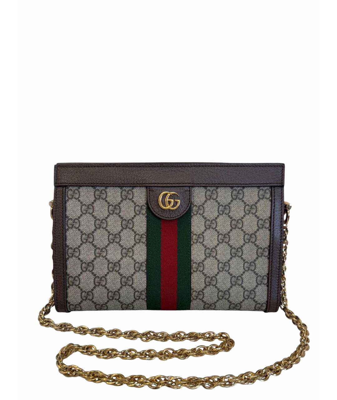 GUCCI Коричневая сумка через плечо, фото 1