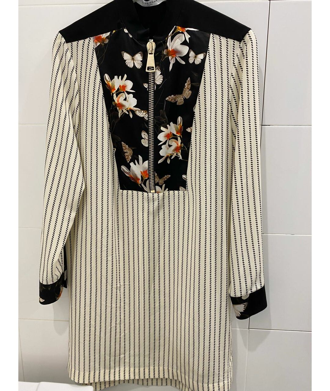 GIVENCHY Бежевое шелковое повседневное платье, фото 9