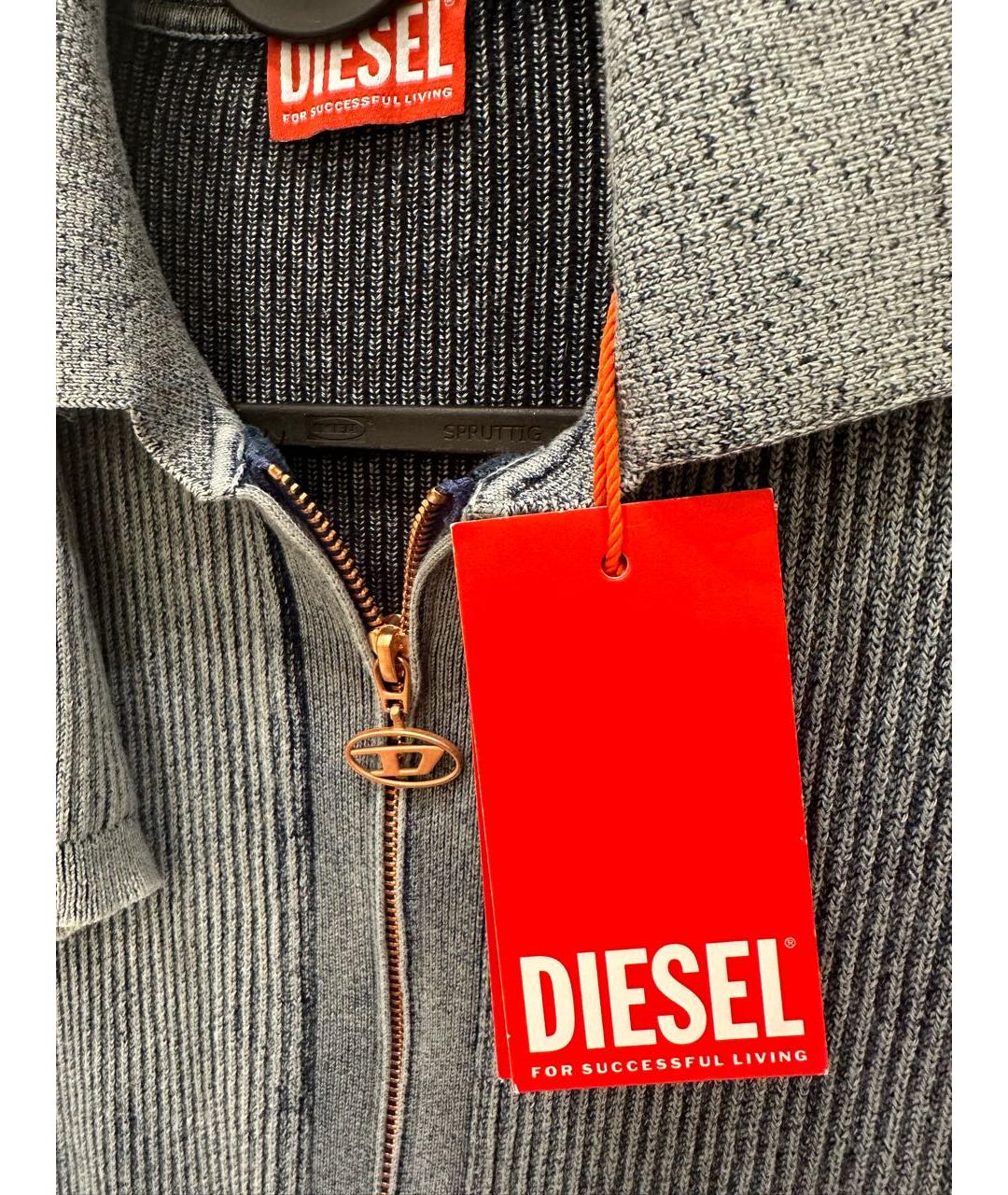 DIESEL Синее хлопковое платье, фото 7