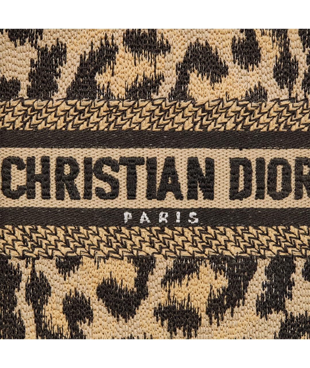 CHRISTIAN DIOR Бежевая тканевая сумка через плечо, фото 6