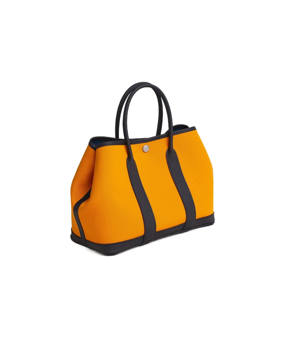 HERMES Оранжевая тканевая сумка через плечо, фото 2