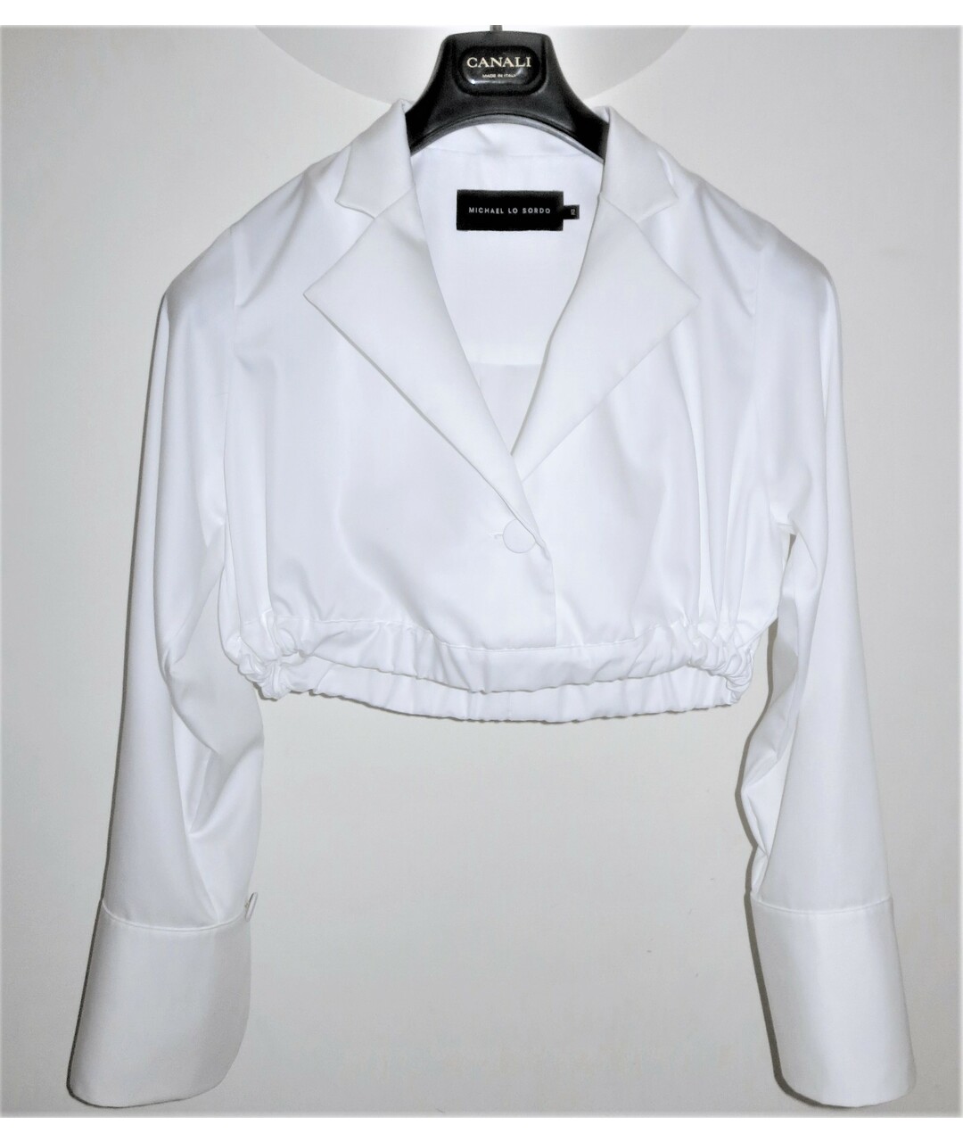 MICHAEL LO SORDO Белый хлопковый жакет/пиджак, фото 5