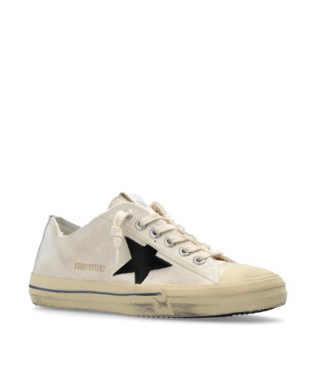 GOLDEN GOOSE Белые текстильные кеды, фото 2