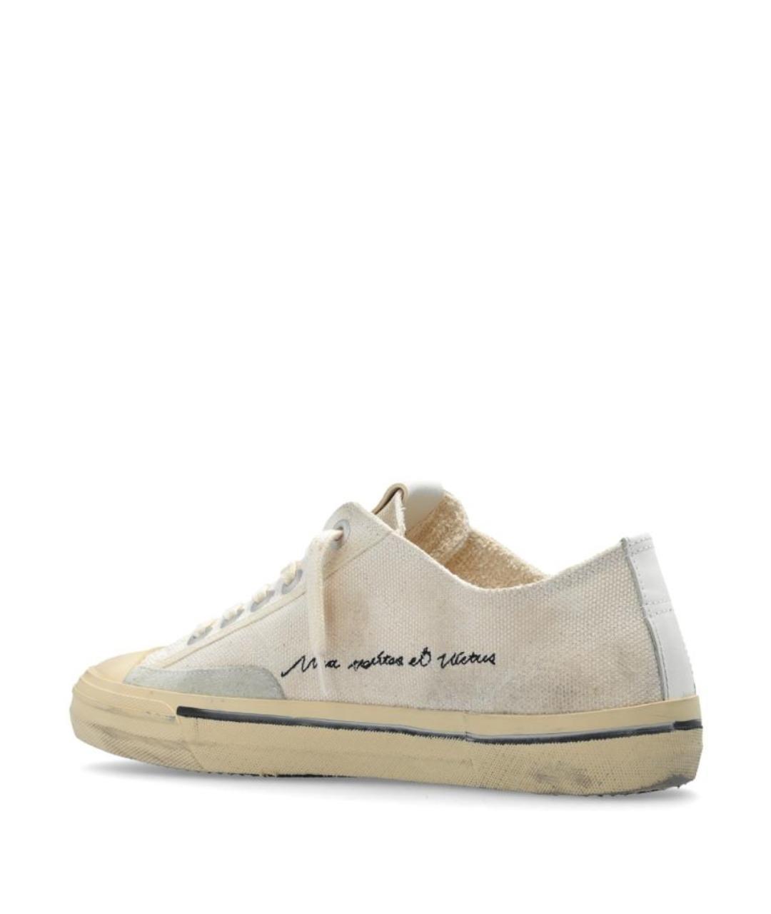 GOLDEN GOOSE Белые текстильные кеды, фото 3