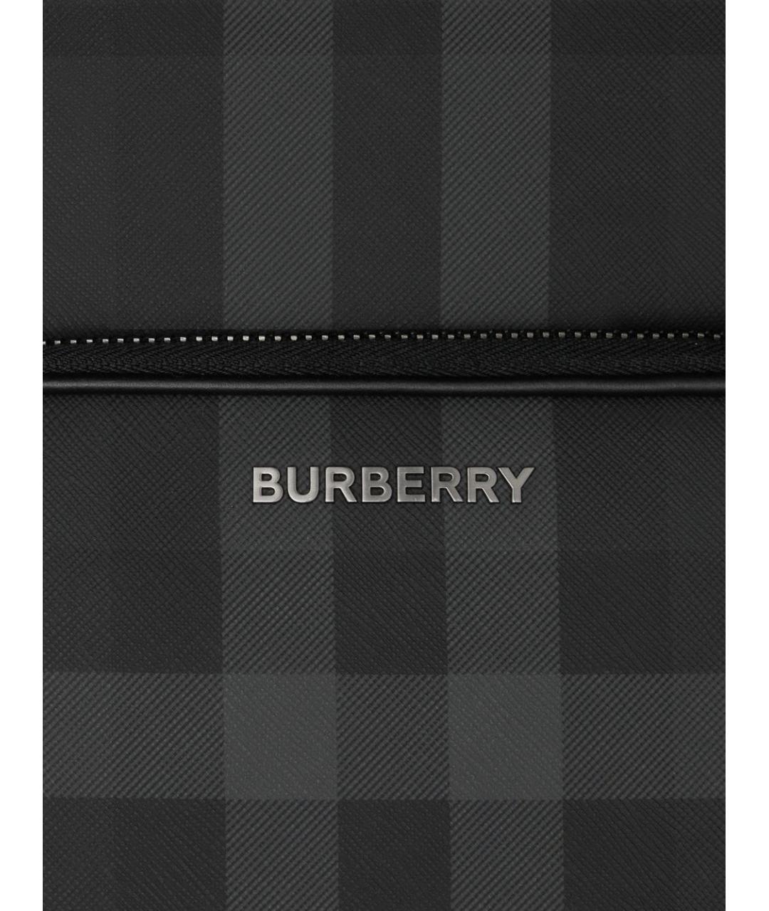 BURBERRY Серый хлопковый рюкзак, фото 5