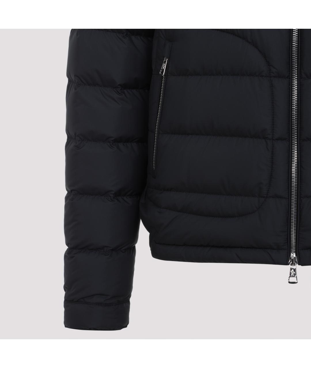 MONCLER Черный пуховик, фото 4