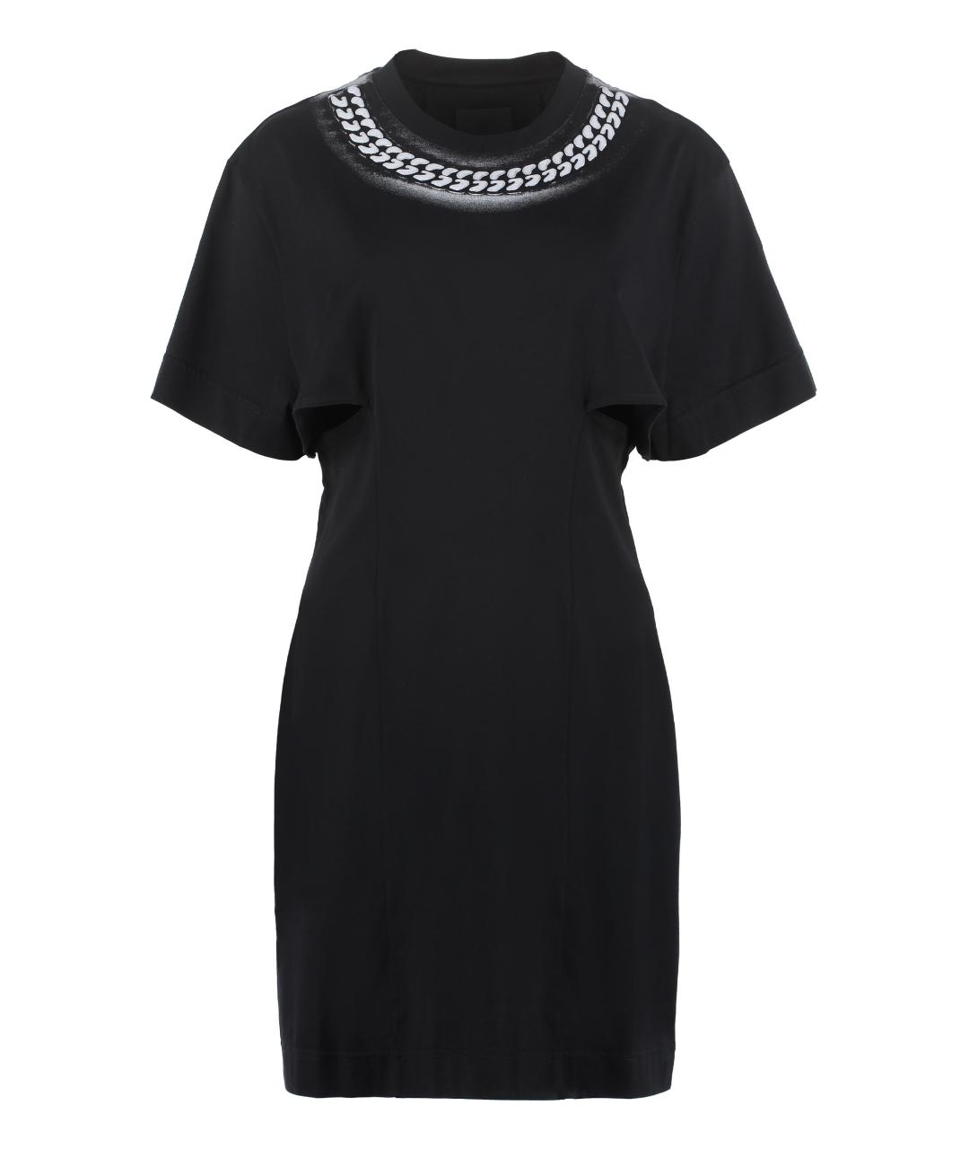 GIVENCHY Черное хлопковое повседневное платье, фото 1