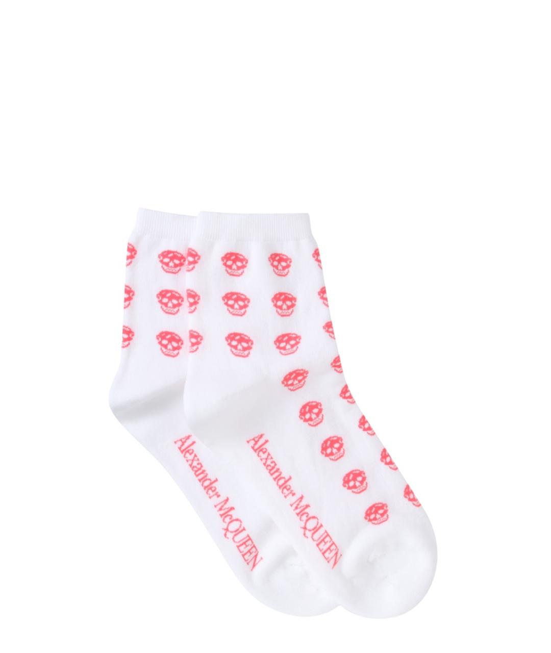ALEXANDER MCQUEEN Белые носки, чулки и колготы, фото 1