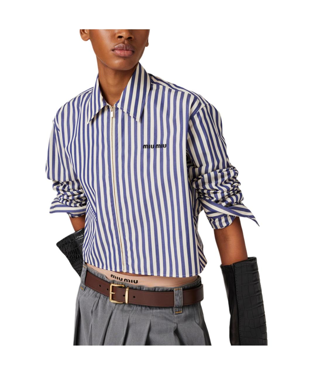 MIU MIU Синяя рубашка, фото 3
