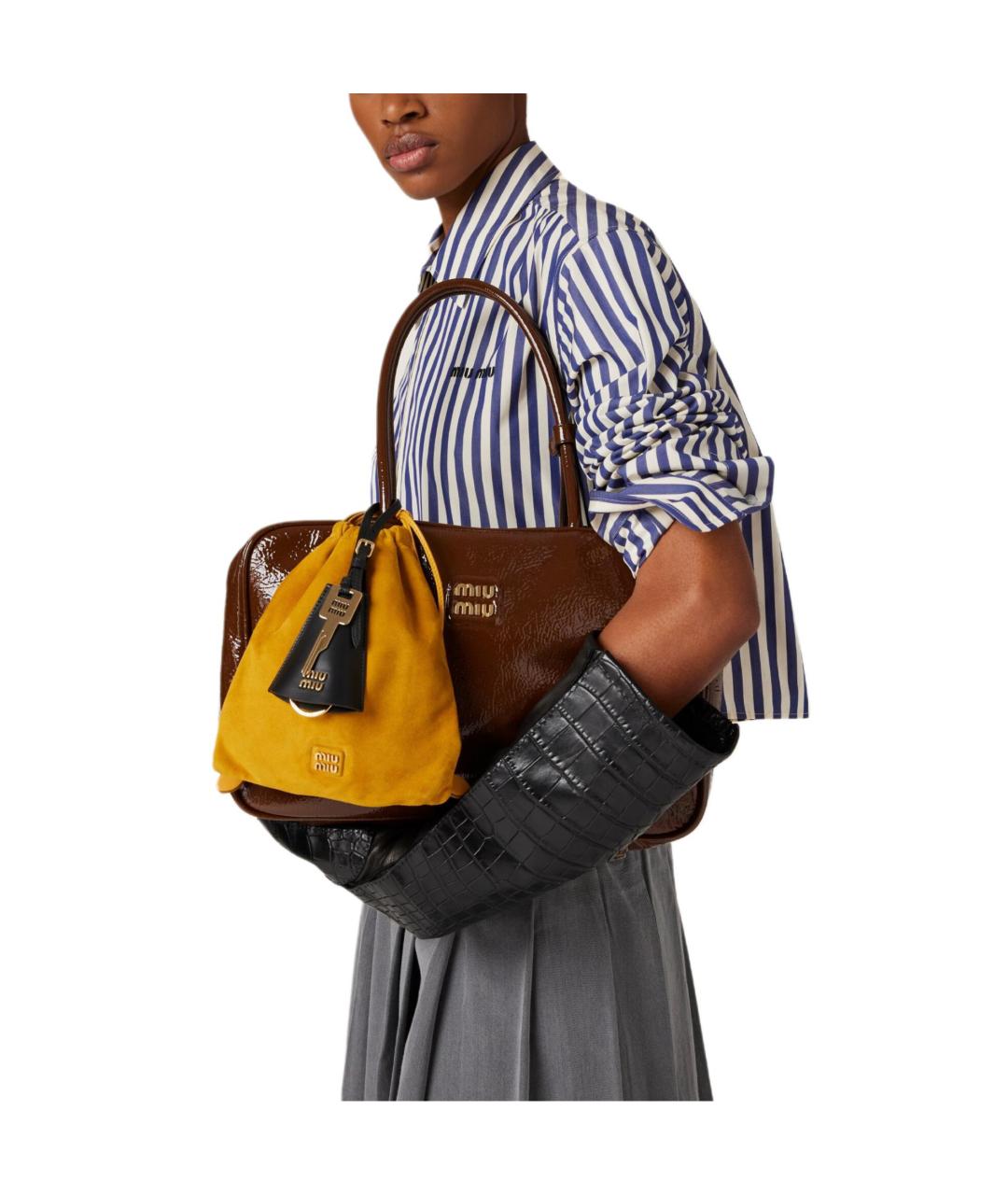 MIU MIU Синяя рубашка, фото 5