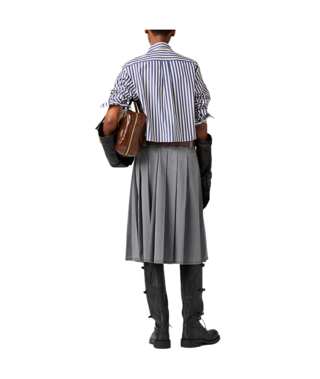 MIU MIU Синяя рубашка, фото 4