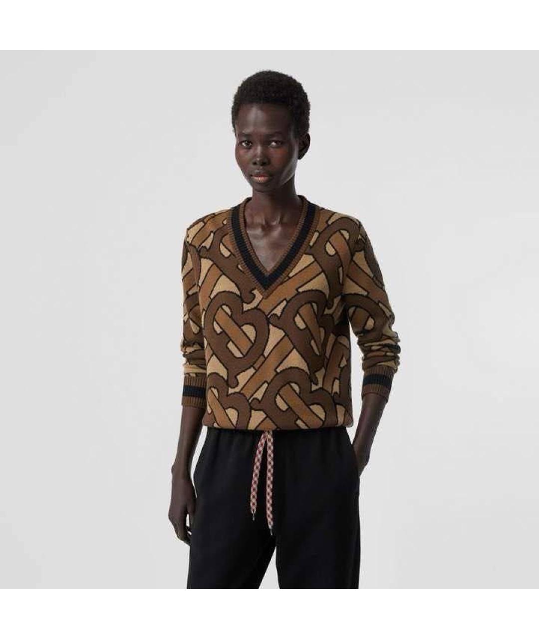 BURBERRY Коричневый шерстяной костюм с юбками, фото 6